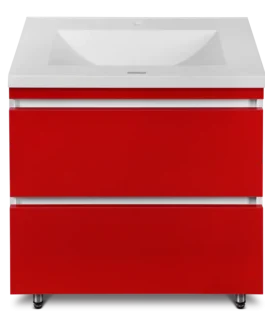 Bază mobilier cu lavoar 700 x 480 mm panel roșu