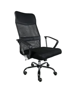 Fotoliu birou HT 914 plasa negru