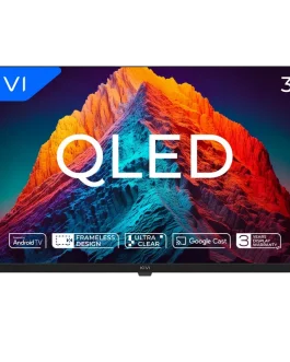 32″ QLED SMART TV KIVI 32F770QB, 1920×1080 FHD, Android TV, Negru