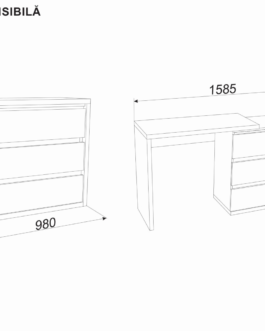 COMODA EXTENSIBILA Sonoma închis